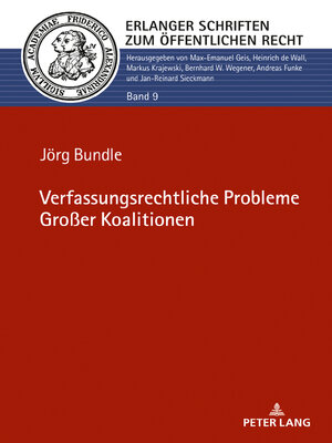 cover image of Verfassungsrechtliche Probleme Großer Koalitionen